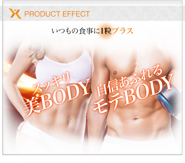 いつもの食事の前に1錠飲むだけで理想のBODYへ