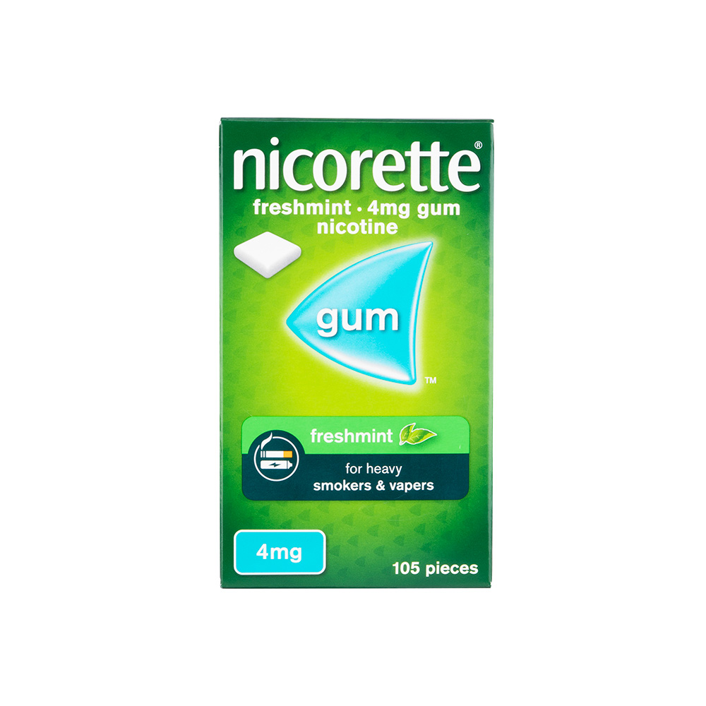 商品画像: ニコレットガム4mg(アイスホワイト) 【1箱105個】